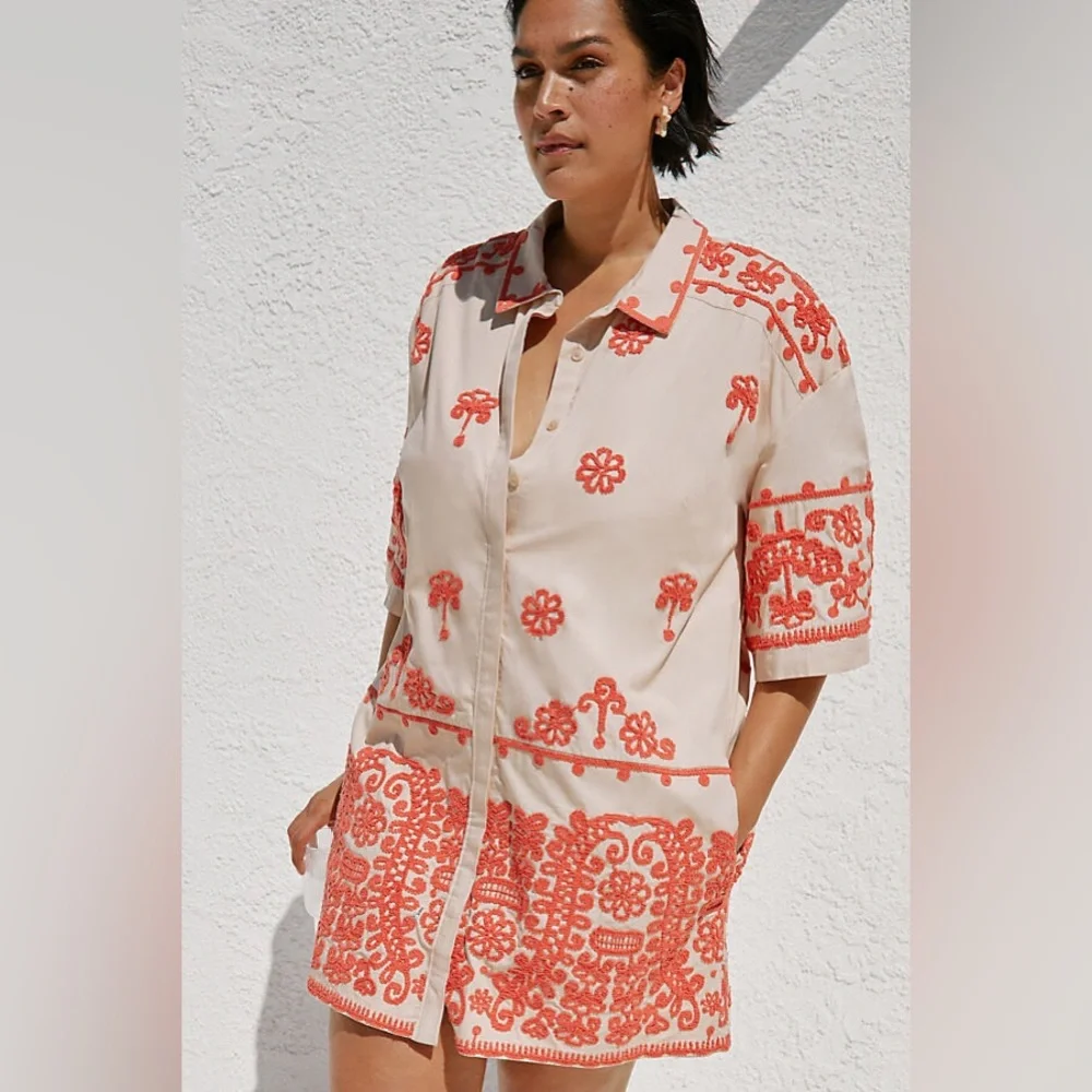 Anthropology Maeve, short sleeve collar dress - Picture 4 of 6